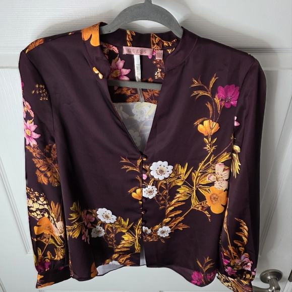 GUESS Sustainable Garmet Long Sleeve Blouse - Picture 3 of 11